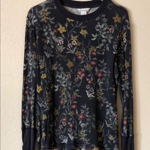 Sundance Floral Waffle Knit Top